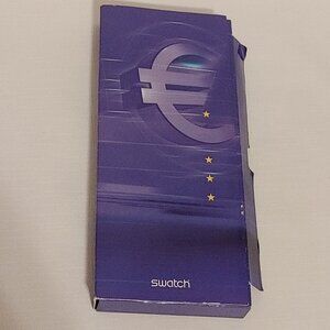QUIRKY 1999 Swatch watch SDZ103 PACK EUROCONVERTER SPECIAL PACKAGING LAUNCH EUR